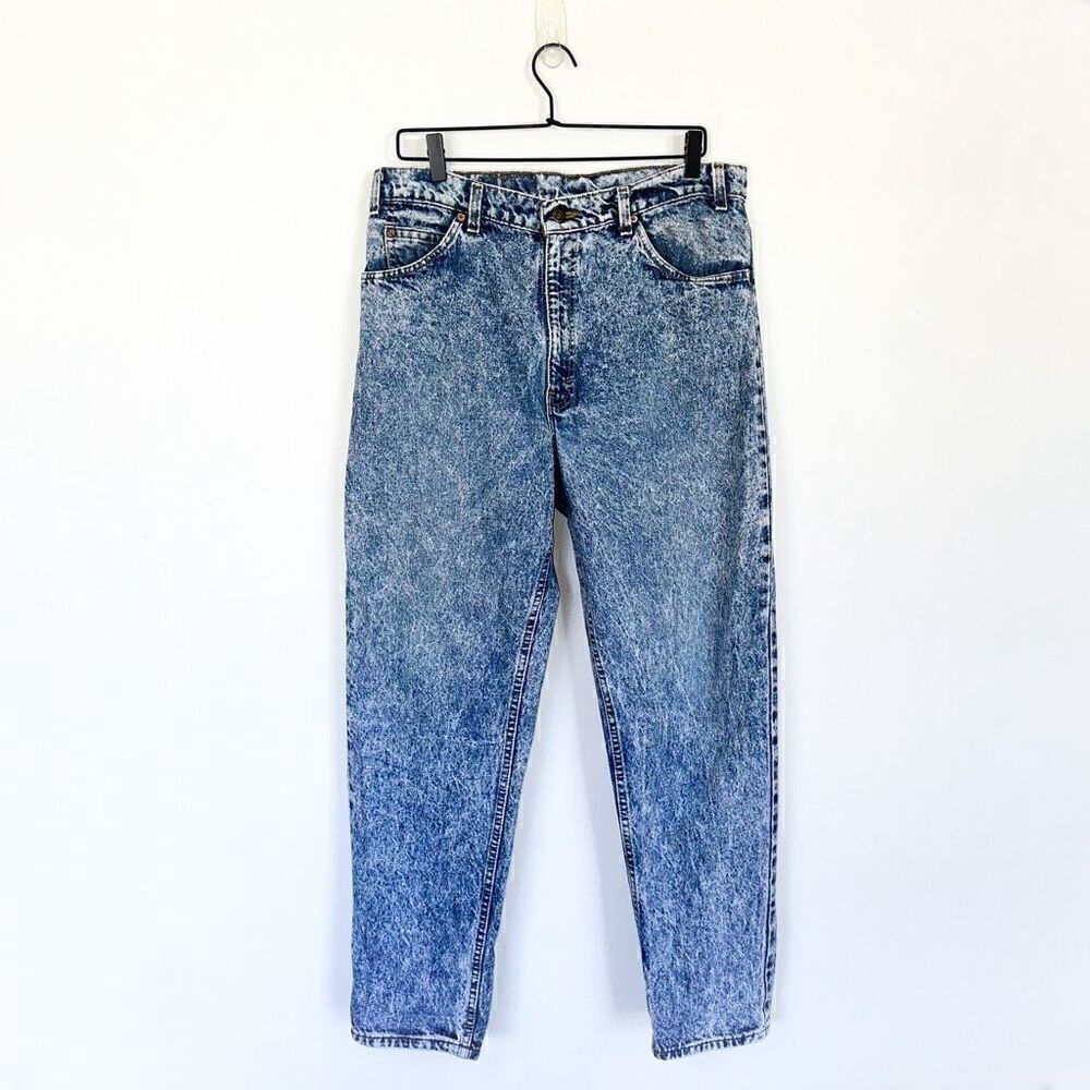 Levi’s 550 Vintage Orange Tab Acid Wash Tapered Leg Jean